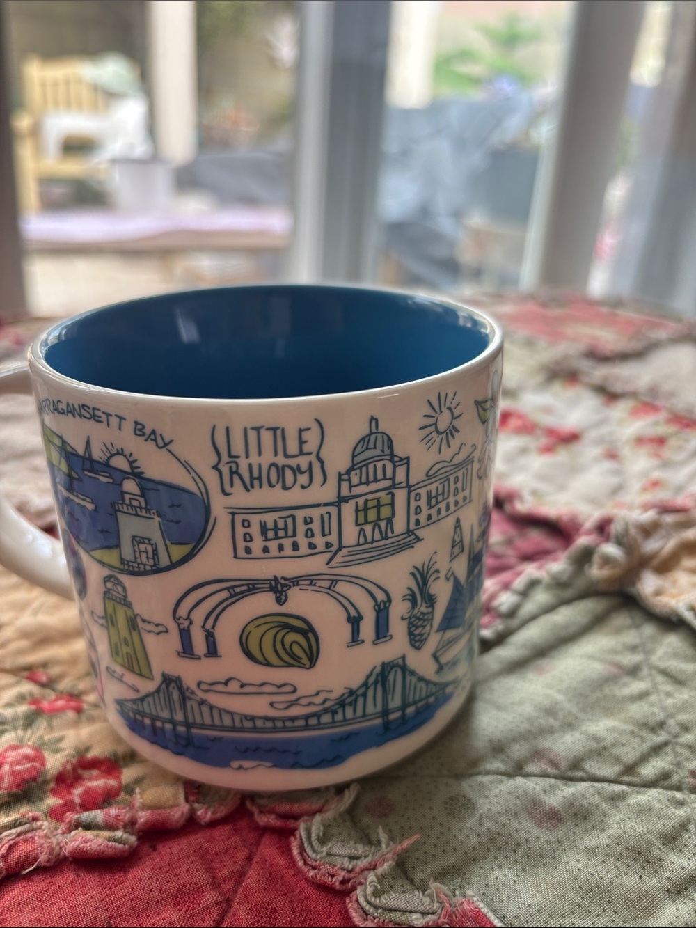 Starbucks Rhode Island Blue Interior Ceramic Mug - Picture 3 of 6